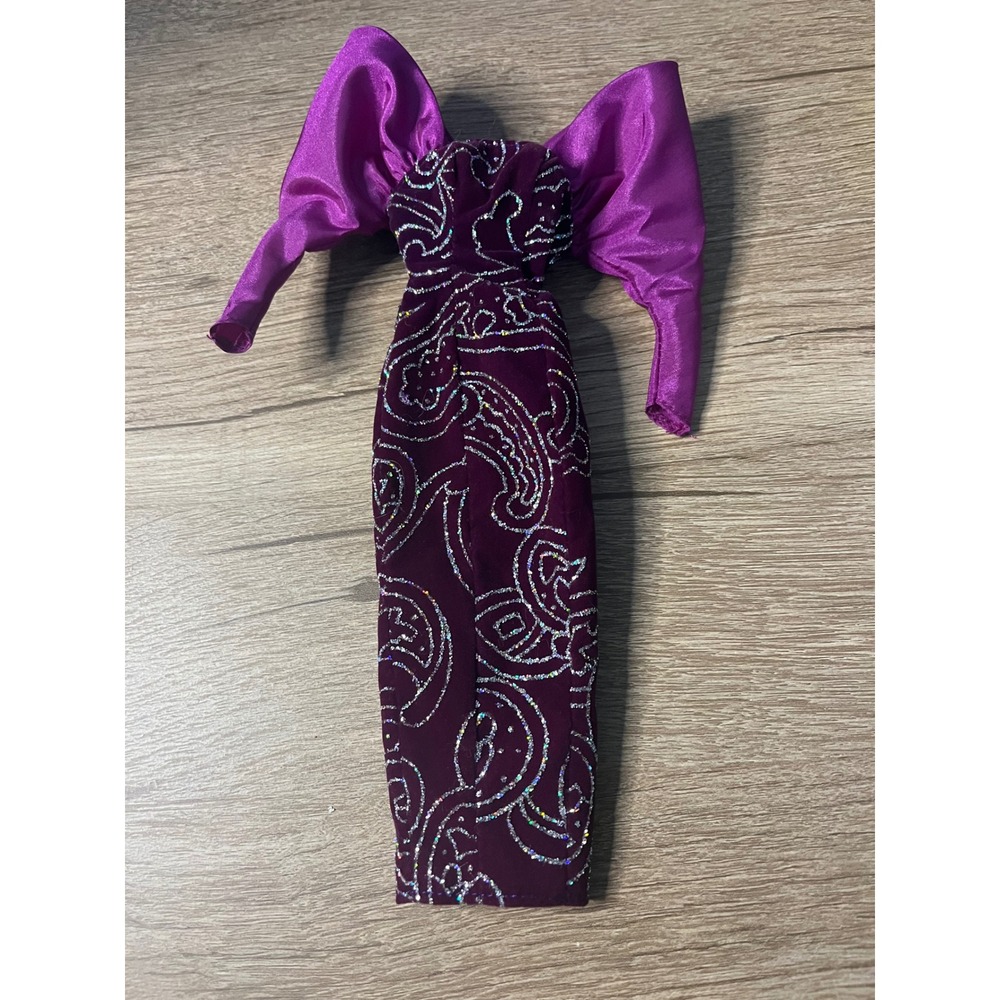 Barbie Purple Print Gown Doll Clothes Fashion Avenue Royalty Integrity Toy
